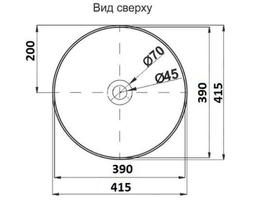 Раковина-чаша CeramaLux 41 104MC-1 Капучино