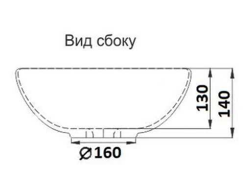 Раковина-чаша CeramaLux 41 104MC-1 Капучино