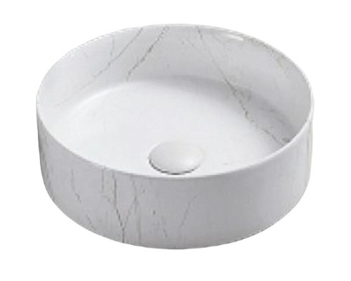 Раковина-чаша CeramaLux 35 C1112 Белая мраморная