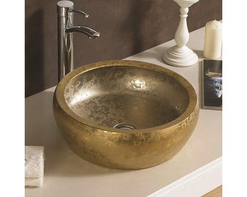 Раковина-чаша CeramaLux 41 J2023 Золотая матовая