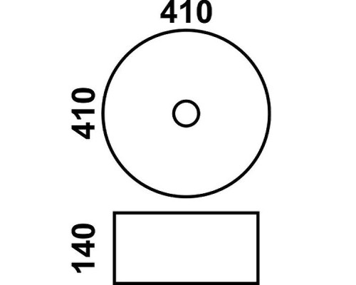 Раковина-чаша CeramaLux 41 J2023 Золотая матовая