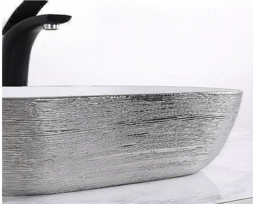 Раковина-чаша CeramaLux 46 D1333H131 Серебро Белая