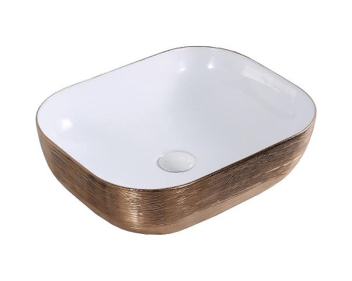 Раковина-чаша CeramaLux 46 D1333H132 Медь Белая