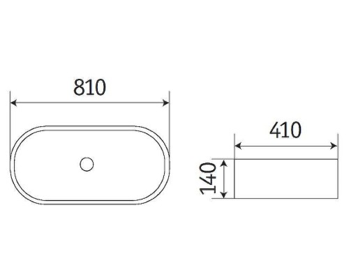 Раковина-чаша CeramaLux 80 78327MB Черная матовая