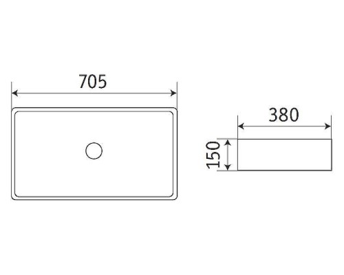 Раковина-чаша CeramaLux 70 78576 Белая глянцевая