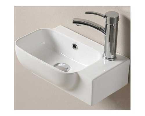 Раковина CeramaLux 40 78580L Белая глянцевая