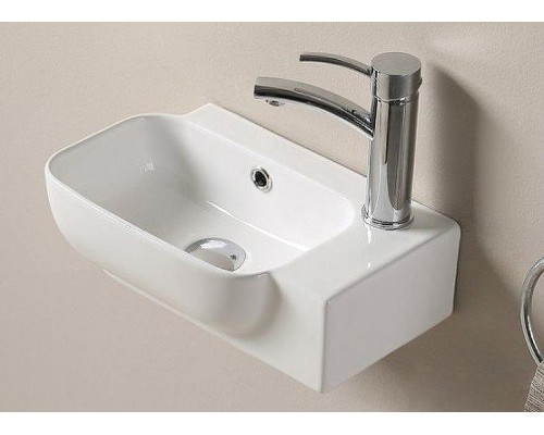 Раковина CeramaLux 40 78580L Белая глянцевая