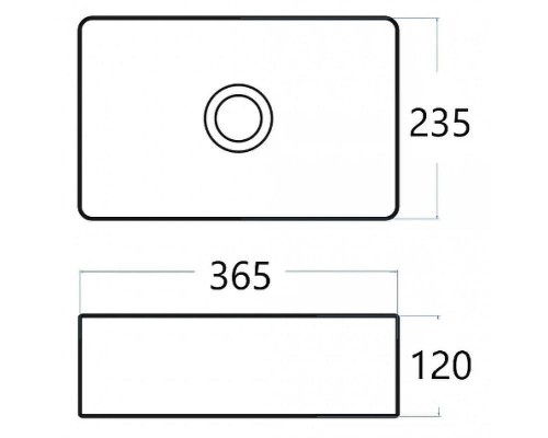 Раковина-чаша CeramaLux 36 6230MB Черная матовая