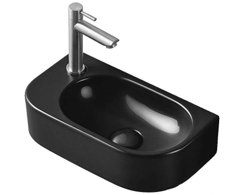 Раковина CeramaLux 40 78204RB Черная глянцевая