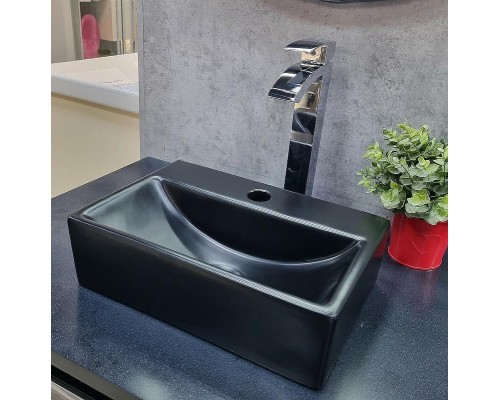 Раковина CeramaLux 36 9135-1MB Черная матовая