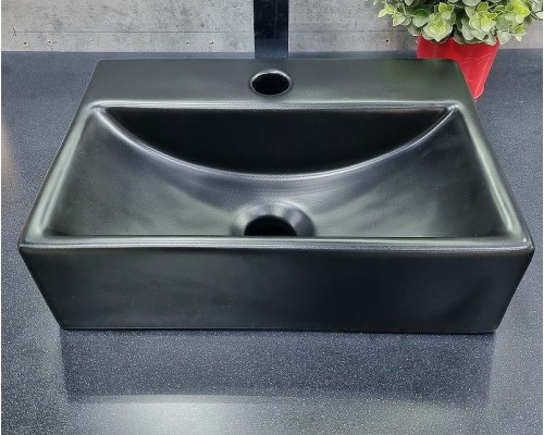 Раковина CeramaLux 36 9135-1MB Черная матовая