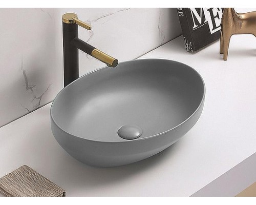 Раковина-чаша CeramaLux 50 78590MH Светло-серая матовая