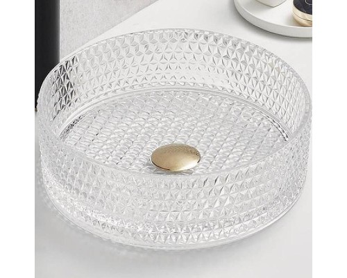 Раковина-чаша CeramaLux 36 GL01 прозрачная