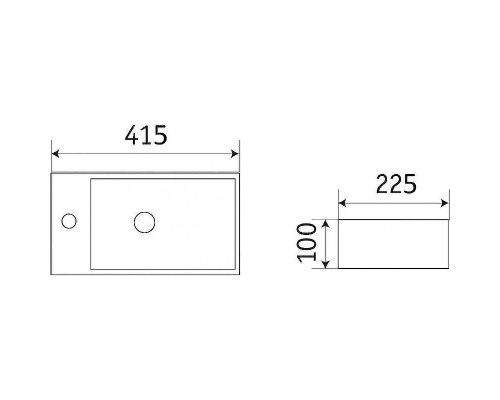 Раковина-чаша CeramaLux 40 D1043 Белая
