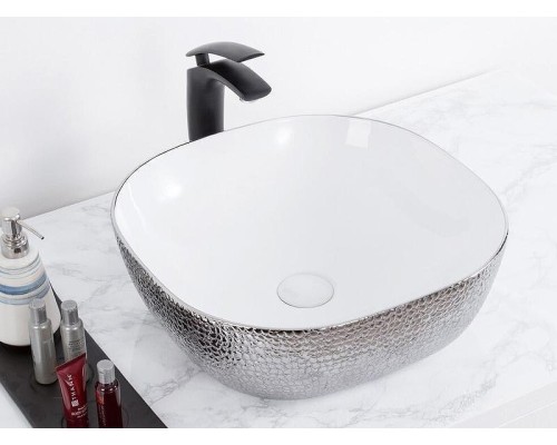 Раковина-чаша CeramaLux 42 D1301H021 Белая Серебро