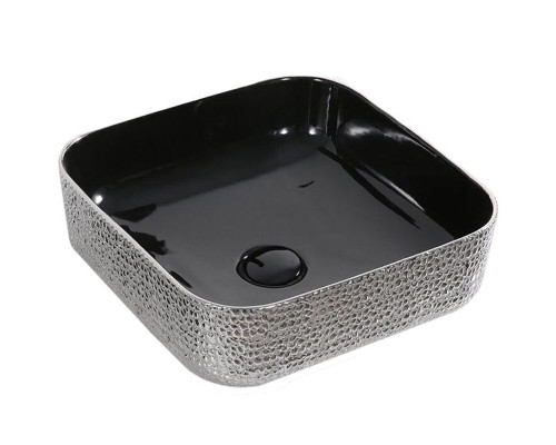 Раковина-чаша CeramaLux 38 D1303H020 Черная Серебро