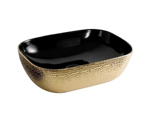 Раковина-чаша CeramaLux 46 D1333H022 Черная Золотая