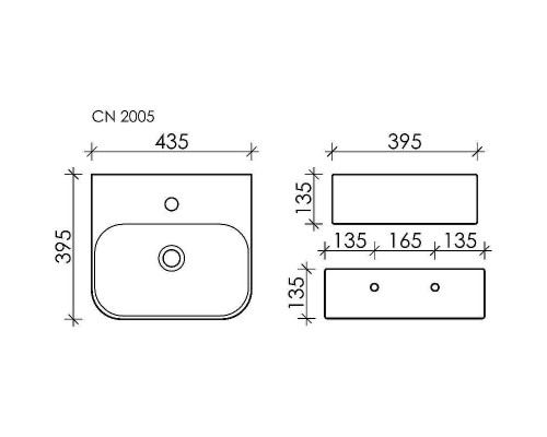 Раковина Ceramicanova Aura 44 CN2005 Белая