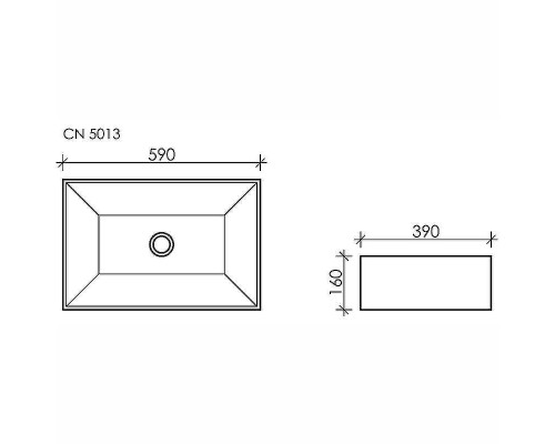 Раковина-чаша Ceramicanova Element 59 CN5013 Белая