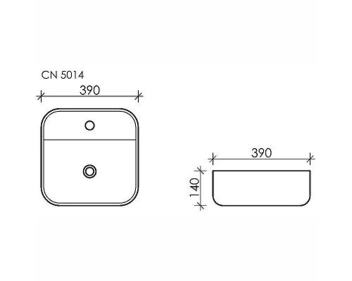 Раковина Ceramicanova Element 39 CN5014 Белая