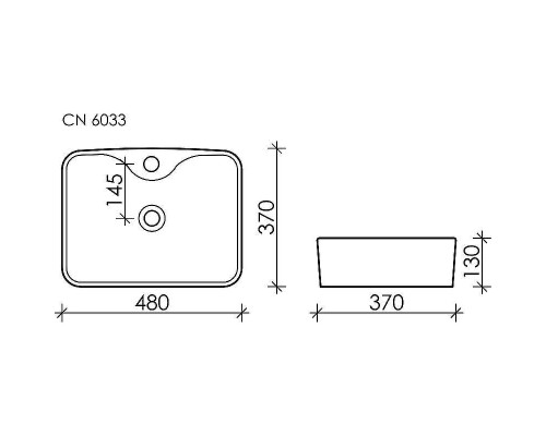 Раковина Ceramicanova Element 48 CN6033 Белая