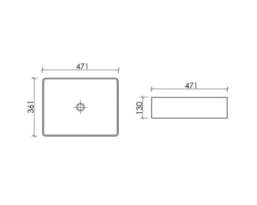 Раковина-чаша Ceramicanova Element 47 CN6069 Белая