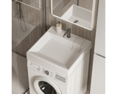 Раковина Ceramicanova Quattro 60 CN0101 на стиральную машину цвет Белый