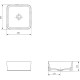 Раковина-чаша Cersanit Crea 35 Square 64753 Белая