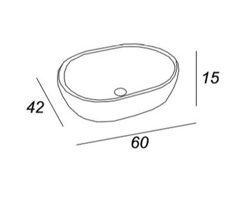 Раковина-чаша Cezares Bellagio 60 50179 Белая