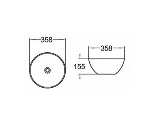 Раковина-чаша Comforty 38.5 107 00004150370 Белая