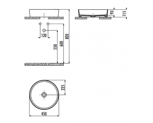Раковина-чаша Creavit Loop 45 LP145-00CB00E-0000 Белая