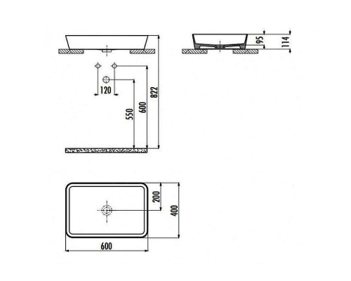 Раковина-чаша Creavit Loop 60 LP060-00CB00E-0000 Белая