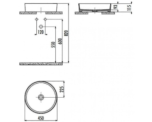 Раковина-чаша Creavit Loop 45 LP145-00CG00E-0000 Холодный серый матовый Раковина-чаша Creavit Loop 45 LP145-00CG00E-0000 Холодный серый матовый