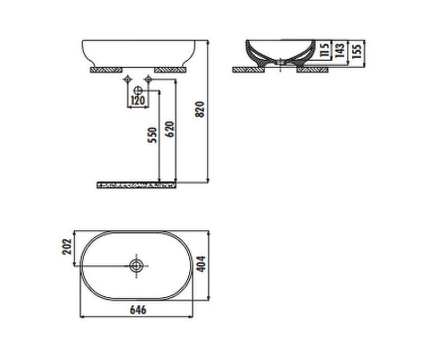 Раковина-чаша Creavit Mina 65 MN165-00CB00E-0000 Белая
