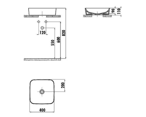 Раковина-чаша Creavit Ultra 40 UL040-00CB00E-0000 Белая