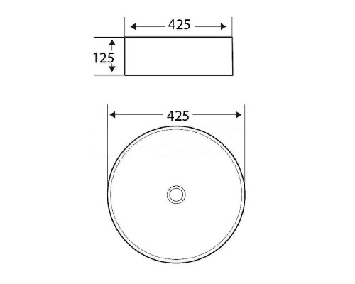 Раковина-чаша Esbano Agate 43 ESRNAGAT Белая