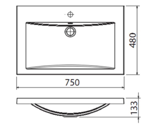 Раковина Florentina Анита 75 10.150.00750.307 цвет Серый шелк