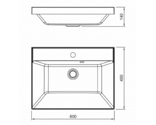 Раковина Florentina Астория 60 10.170.00600.307 цвет Серый шелк