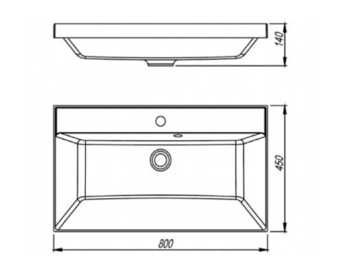 Раковина Florentina Астория 80 10.170.00800.201 цвет Жасмин