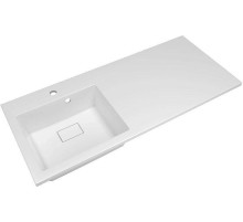 Раковина Florentina Аванти 110 L 10.310.0L110.001 с местом под стиральную машину цвет Белый