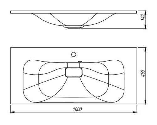 Раковина Florentina Фортуна 100 10.270.01000.001 цвет Белый