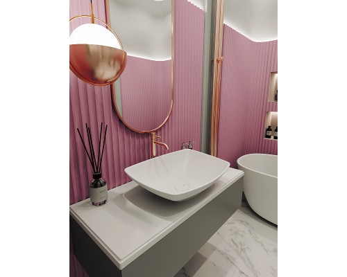 Раковина-чаша Florentina Моника 56 10.112.00560.307 цвет Серый шелк