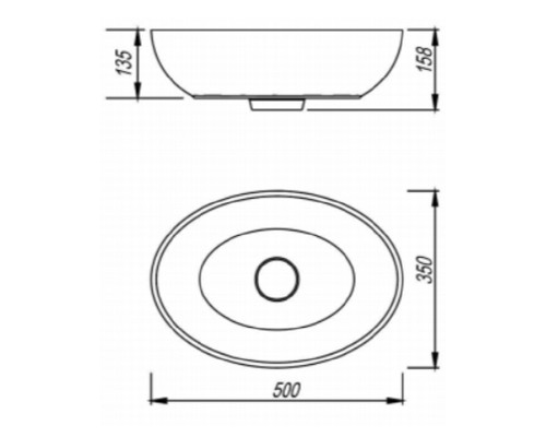 Раковина-чаша Florentina Олива 50 10.350.00500.201 цвет Жасмин
