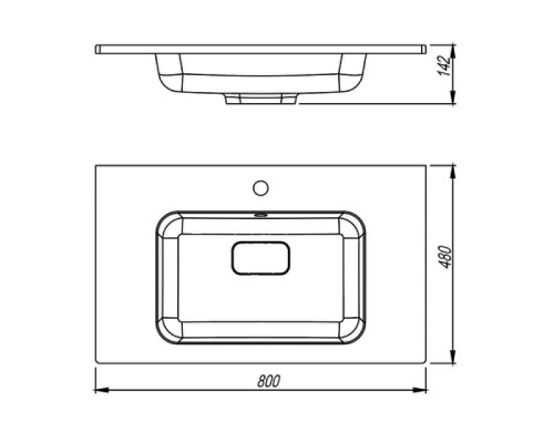 Раковина Florentina Палермо 80 10.230.00800.201 цвет Жасмин