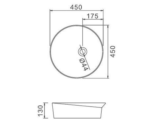 Раковина-чаша Gappo 45 GT101 Белая