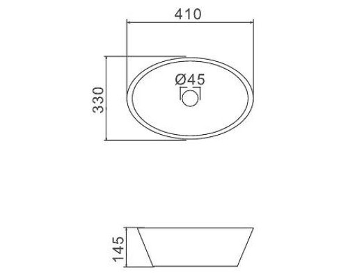 Раковина-чаша Gappo 41 GT304 Белая