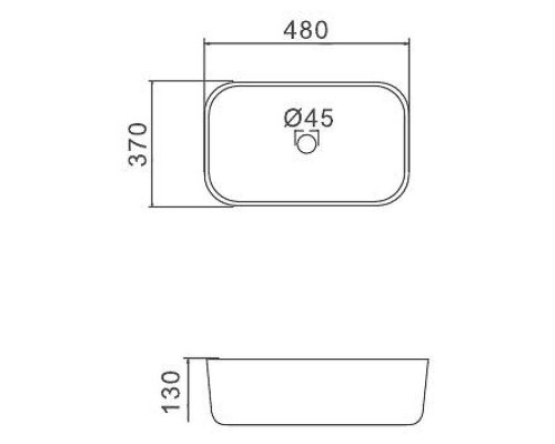 Раковина-чаша Gappo 48 GT403 Белая