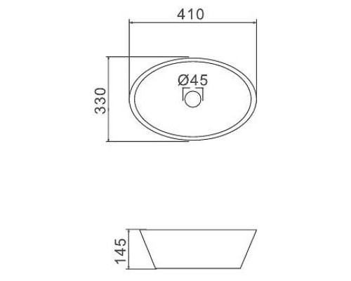 Раковина-чаша Gappo 41 GT304-8 Черная матовая