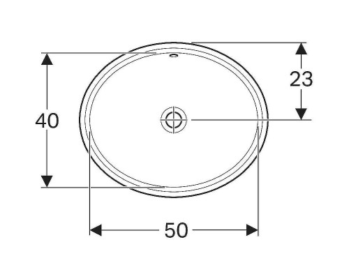 Раковина Geberit VariForm 500.752.01.2 Белая