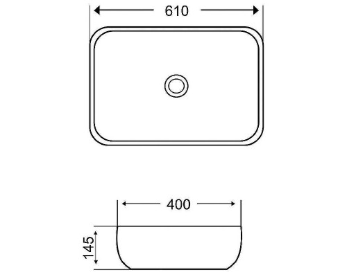 Раковина-чаша Grossman 61 GR-3049 Белая